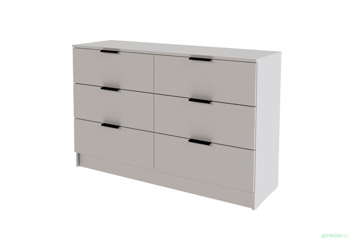 Комод Viant Сити 1 на 6 ящиков 140 см, кашемир