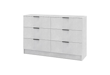 Комод Viant Сити 1 на 6 ящиков 140 см, индастриал