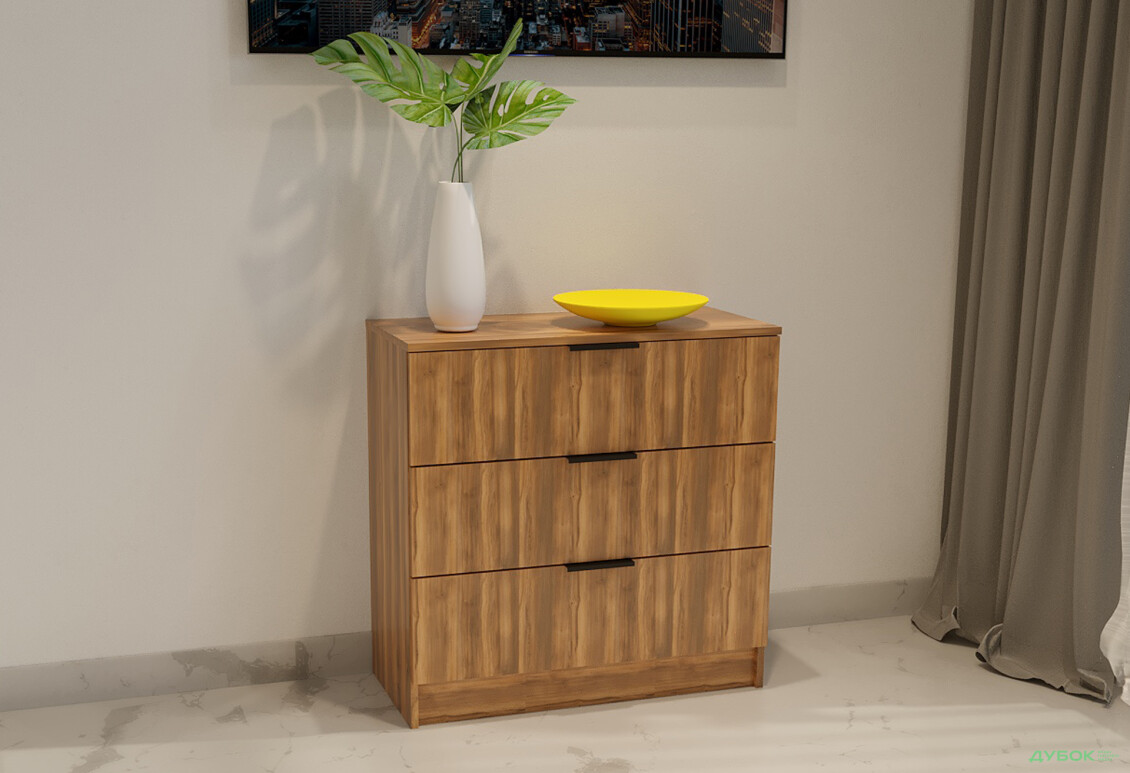 Изображение 2 - Комод Viant Сити 2 на 3 ящика 80 см, янтарь