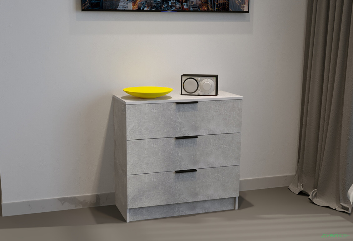 Изображение 2 - Комод Viant Сити 2 на 3 ящика 80 см, индастриал