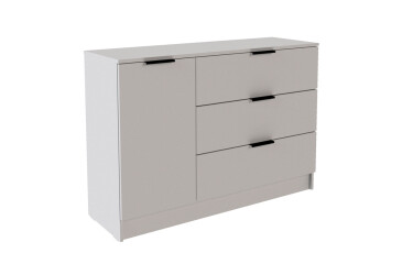 Комод Viant Сити 3 на 3 ящика и 1 дверку 120 см, кашемир