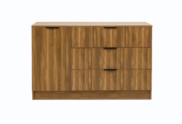 Комод Viant Сити 3 на 3 ящика и 1 дверку 120 см, янтарь