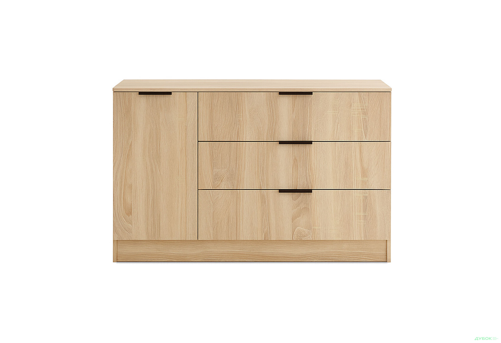 Изображение 1 - Комод Viant Сити 3 на 3 ящика и 1 дверку 120 см, дуб сонома