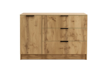 Комод Viant Сити 3 на 3 ящика и 1 дверку 120 см, дуб тахо