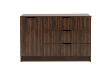 Комод Viant Сити 3 на 3 ящика и 1 дверку 120 см, ристретто