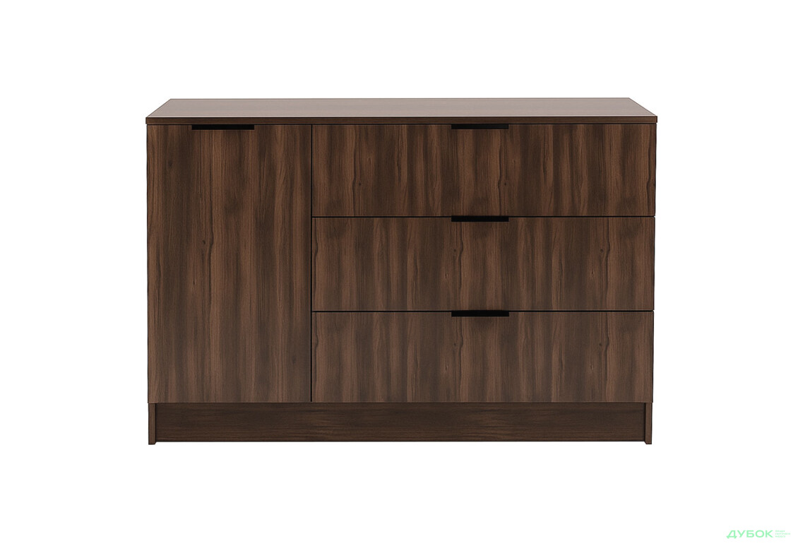 Комод Viant Сити 3 на 3 ящика и 1 дверку 120 см, ристретто