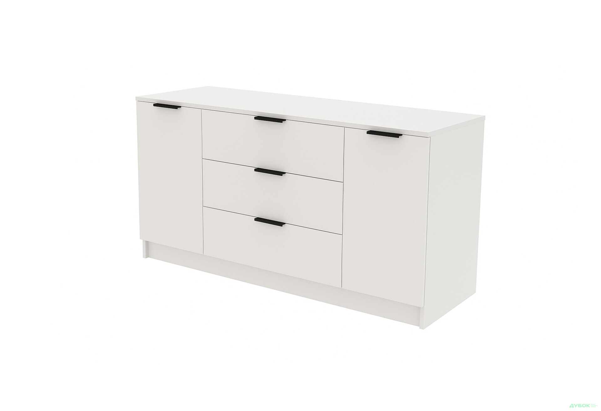 Изображение 1 - Комод Viant Сити 4 на 3 ящика и 2 дверками 150 см, белый