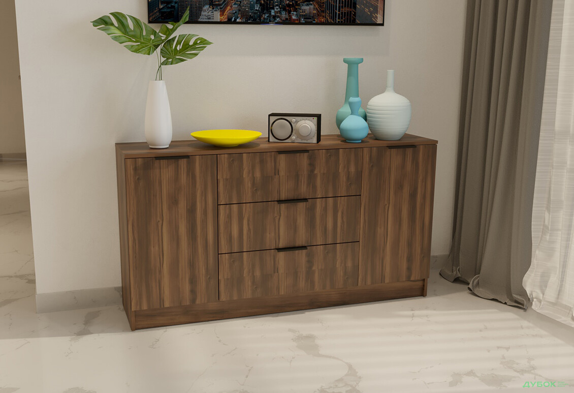 Изображение 2 - Комод Viant Сити 4 на 3 ящика и 2 дверками 150 см, ристретто