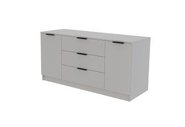 Комод Viant Сити 4 на 3 ящика и 2 дверками 150 см, серый