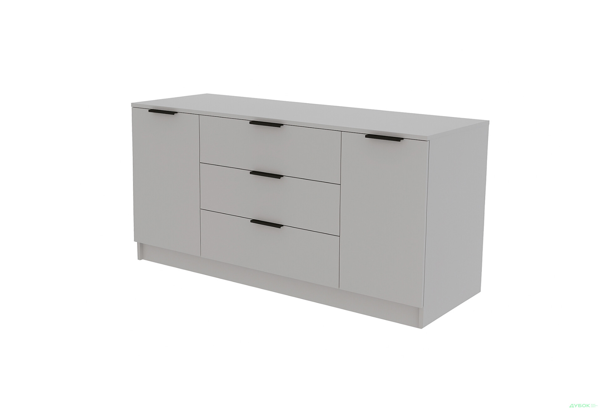 Изображение 1 - Комод Viant Сити 4 на 3 ящика и 2 дверками 150 см, серый