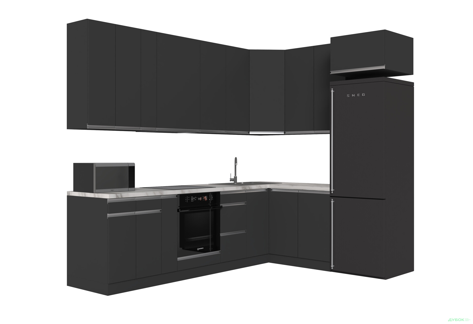 Зображення 4 - Кухня VIP-master ГаМа / GaMa Люкс 300x200 см, антрацит