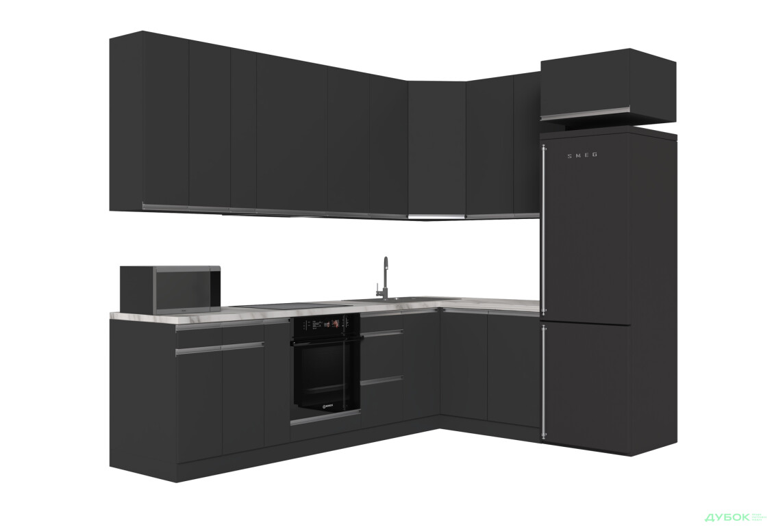 Зображення 4 - Кухня VIP-master ГаМа / GaMa Люкс 300x200 см, антрацит