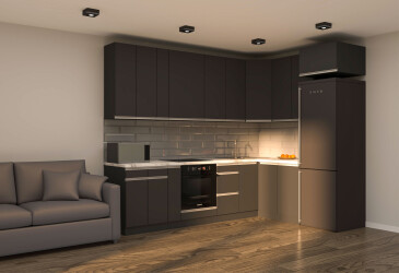 Кухня VIP-master ГаМа / GaMa Люкс 300x200 см, антрацит