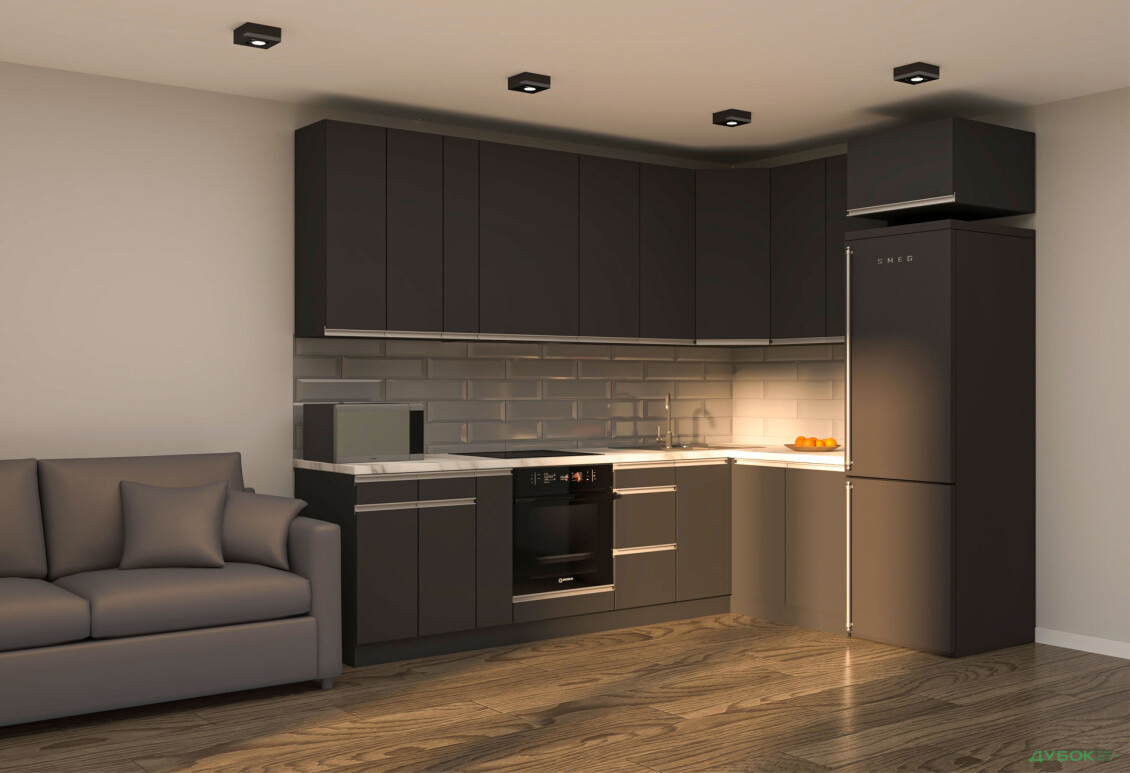 Кухня VIP-master ГаМа / GaMa Люкс 300x200 см, антрацит