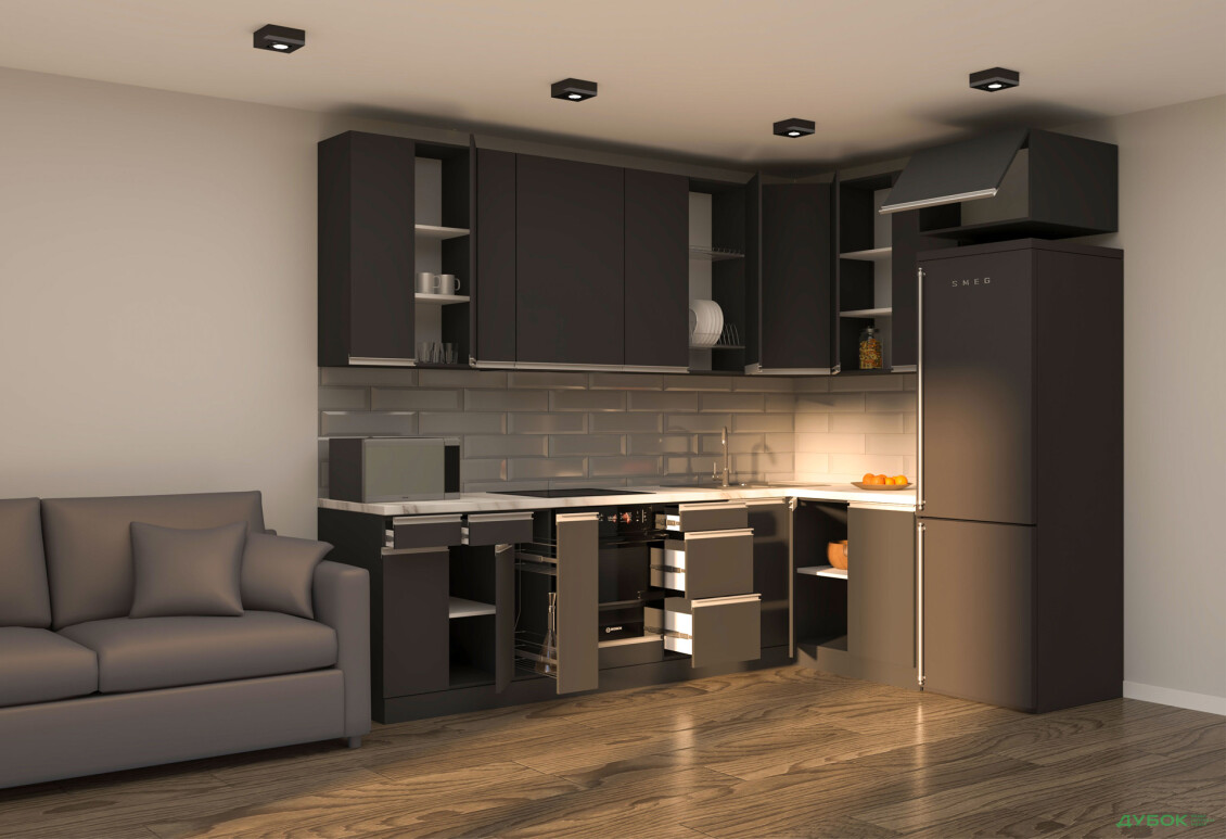 Зображення 2 - Кухня VIP-master ГаМа / GaMa Люкс 300x200 см, антрацит