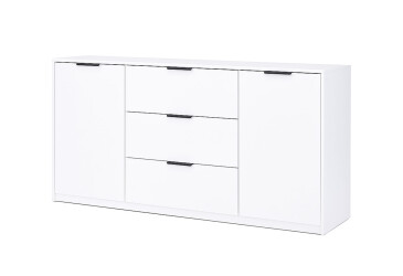 Комод МироМарк Roma Color / Рома Колор с 2 дверками и 3 ящиками 160 см глянец белый