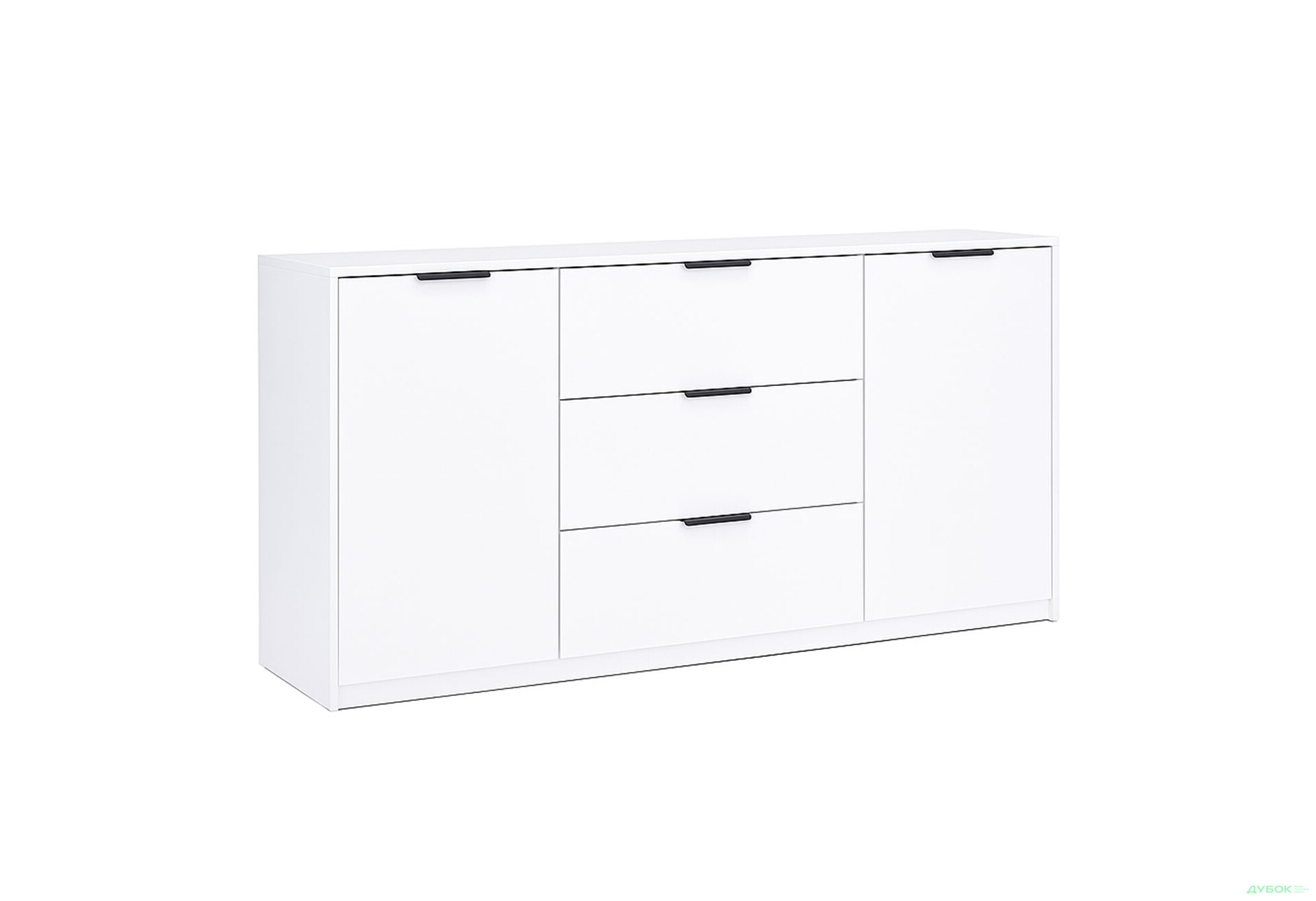 Изображение 3 - Комод МироМарк Roma Color / Рома Колор с 2 дверками и 3 ящиками 160 см глянец белый