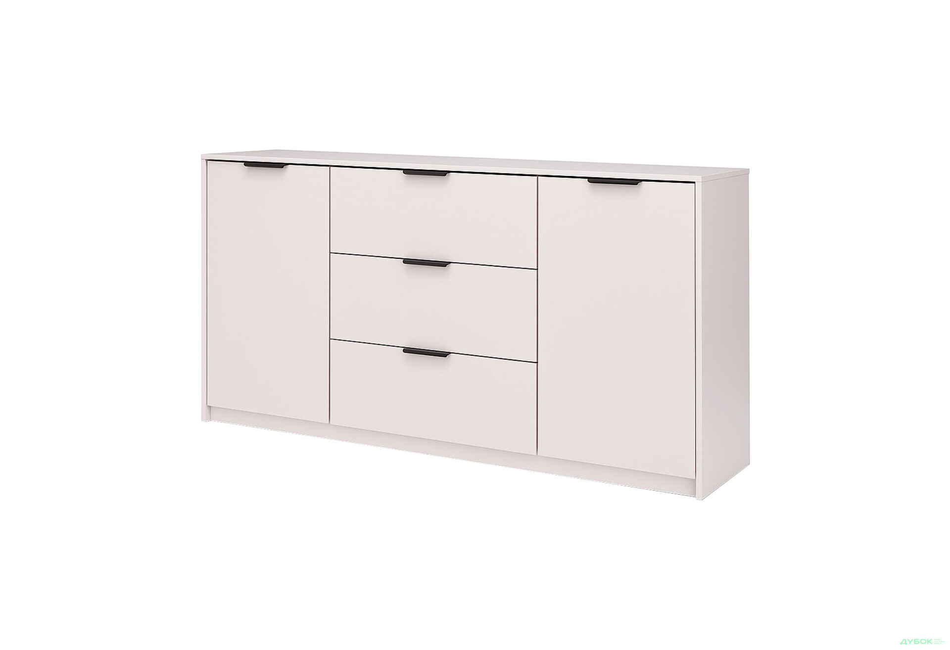 Зображення 1 - Комод MiroMark Roma Color / Рома Колор з 2 дверками і 3 шухлядами 160 см глянець кашемір