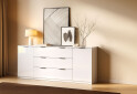 Изображение 2 - Комод МироМарк Roma Color / Рома Колор с 2 дверками и 3 ящиками 200 см глянец белый