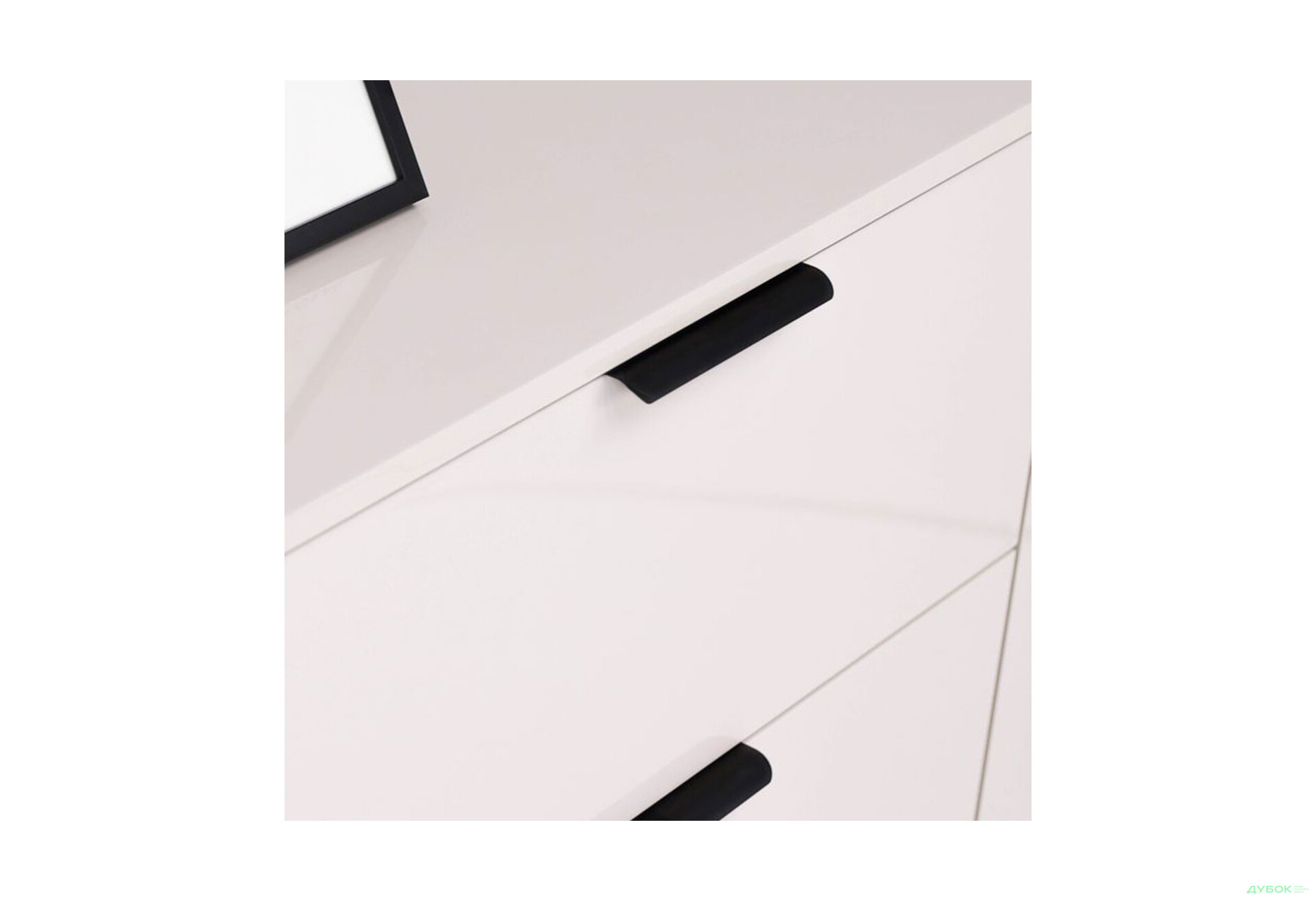 Зображення 5 - Комод MiroMark Roma Color / Рома Колор з 2 дверками і 3 шухлядами 200 см глянець кашемір