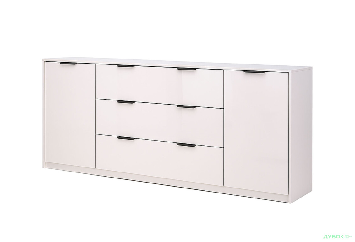 Комод MiroMark Roma Color / Рома Колор з 2 дверками і 3 шухлядами 200 см глянець кашемір