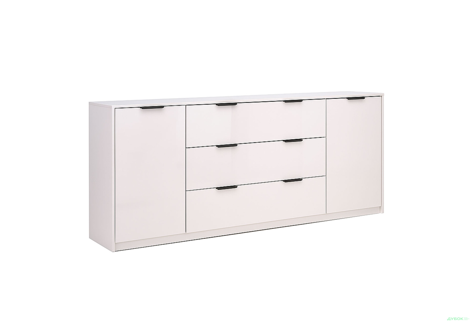 Зображення 3 - Комод MiroMark Roma Color / Рома Колор з 2 дверками і 3 шухлядами 200 см глянець кашемір