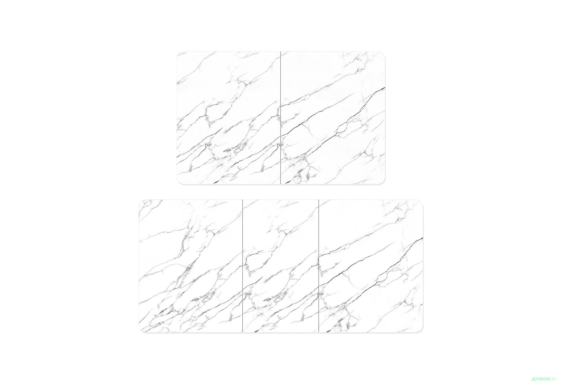 Зображення 3 - Стіл кухонний Jam Честер розкладний 120 / 160 см, чорний / скло діамант 66 М