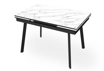 Стіл кухонний Jam Slim / Слім розкладний 110 / 170 см, чорний / діамант 66 М
