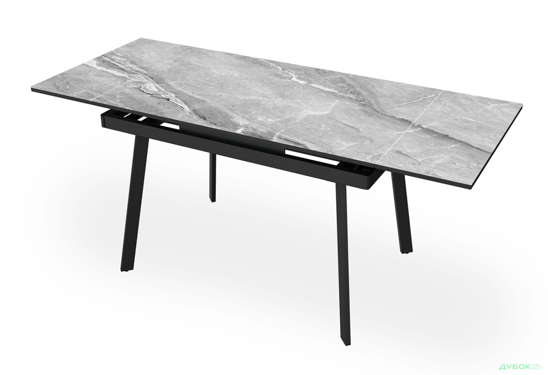 Зображення 2 - Стіл кухонний Jam Slim / Слім розкладний 110 / 170 см, чорний / діамант 78 М