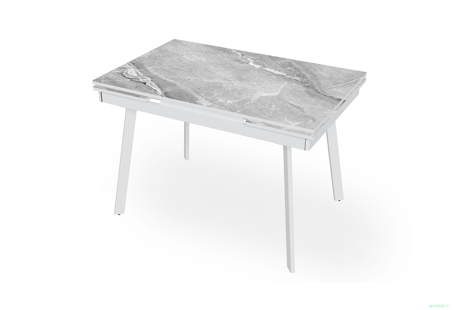 Зображення 1 - Стіл кухонний Jam Slim / Слім розкладний 110 / 170 см, білий / діамант 78 М