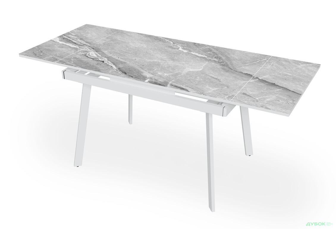 Зображення 2 - Стіл кухонний Jam Slim / Слім розкладний 110 / 170 см, білий / діамант 78 М