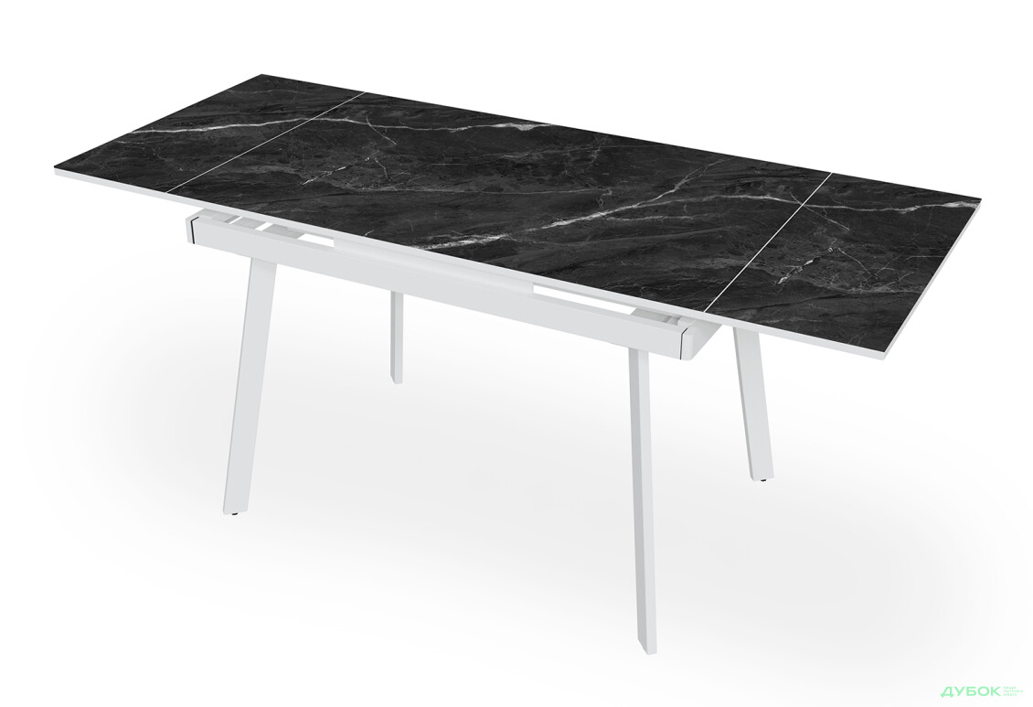 Зображення 2 - Стіл кухонний Jam Slim / Слім розкладний 110 / 170 см, білий / діамант 87 М