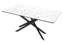 Зображення 2 - Стіл кухонний Jam Кірк розкладний 120 / 160 см, чорний / скло діамант 66 М