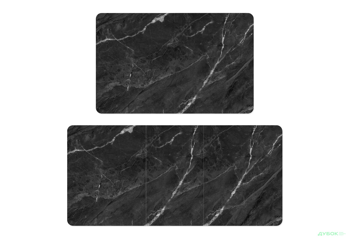 Зображення 3 - Стіл кухонний Jam Кірк розкладний 120 / 160 см, білий / скло діамант 87 М