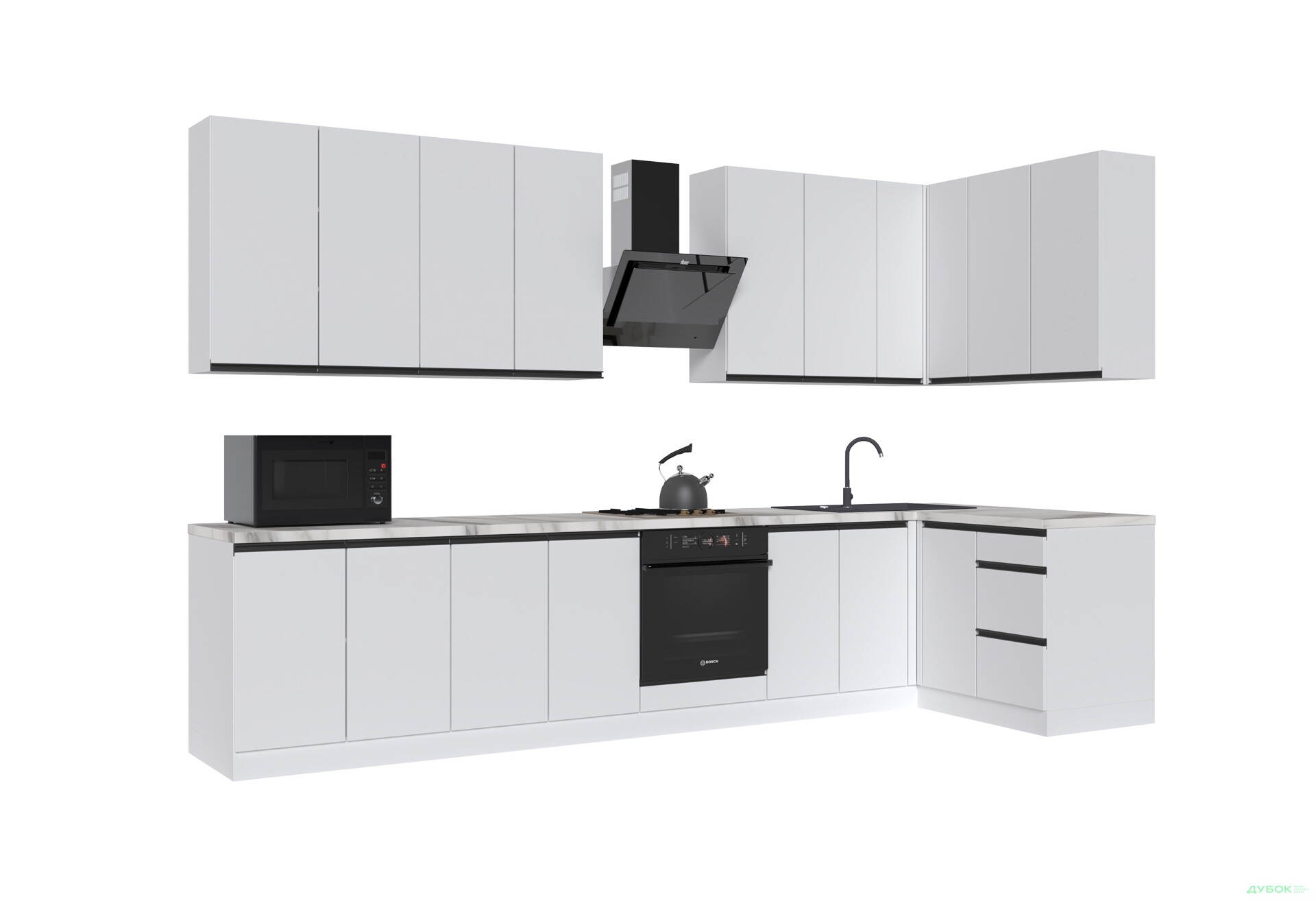 Зображення 4 - Кухня VIP-master ГаМа / GaMa Люкс 360x140 см, німфея альба