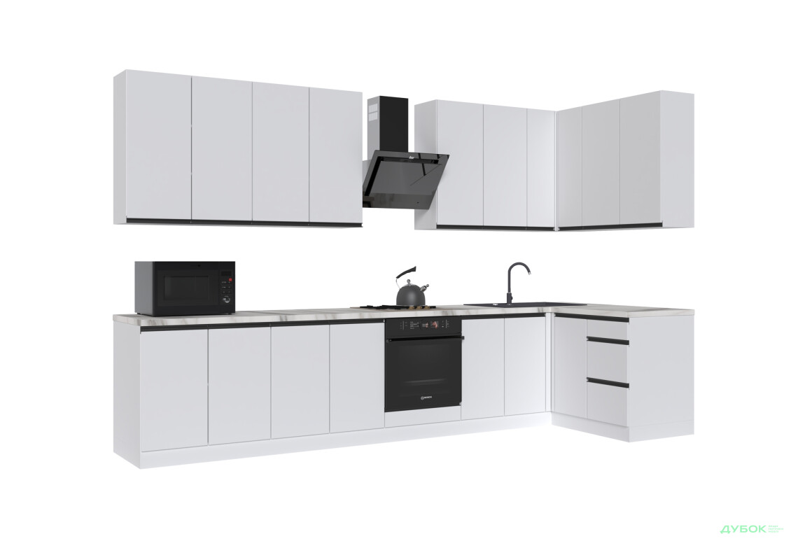 Зображення 4 - Кухня VIP-master ГаМа / GaMa Люкс 360x140 см, німфея альба