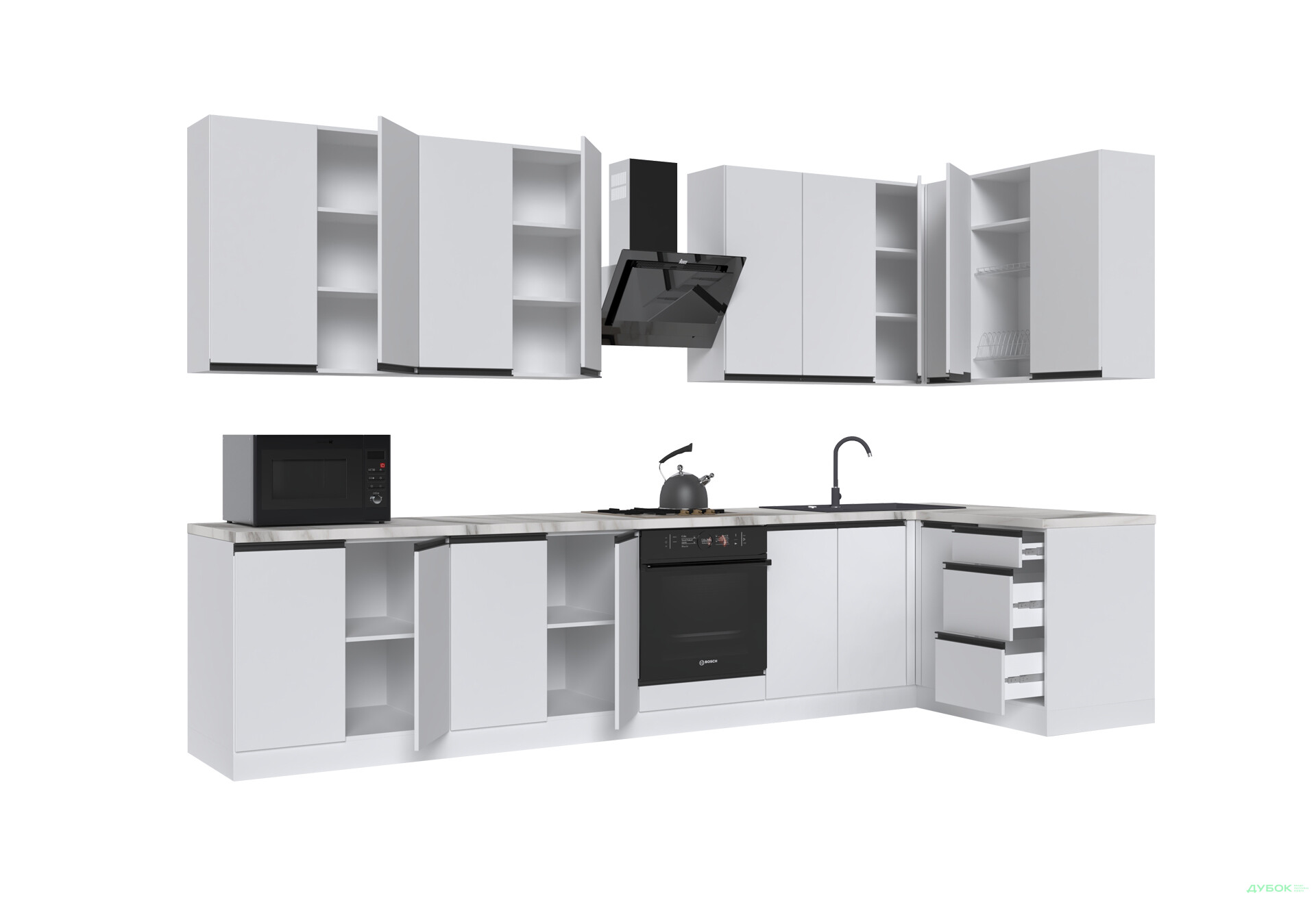 Зображення 5 - Кухня VIP-master ГаМа / GaMa Люкс 360x140 см, німфея альба