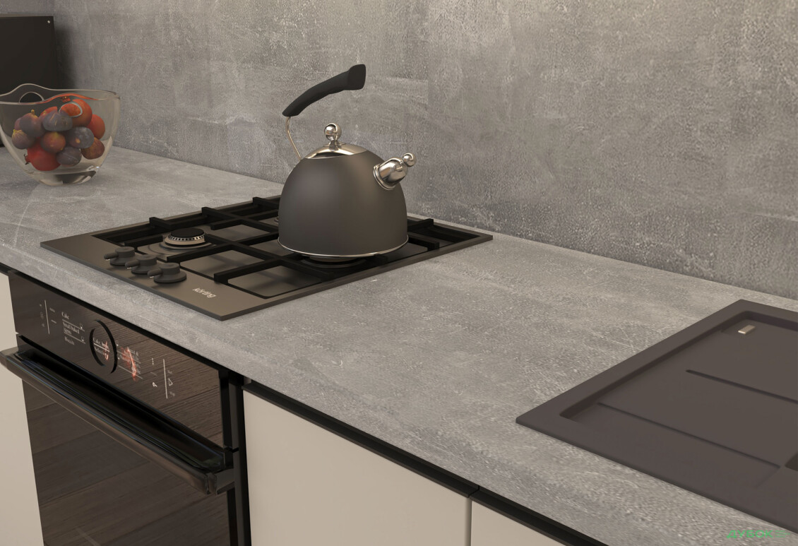 Зображення 3 - Кухня VIP-master ГаМа / GaMa Люкс 360x140 см, бетон / кашемір