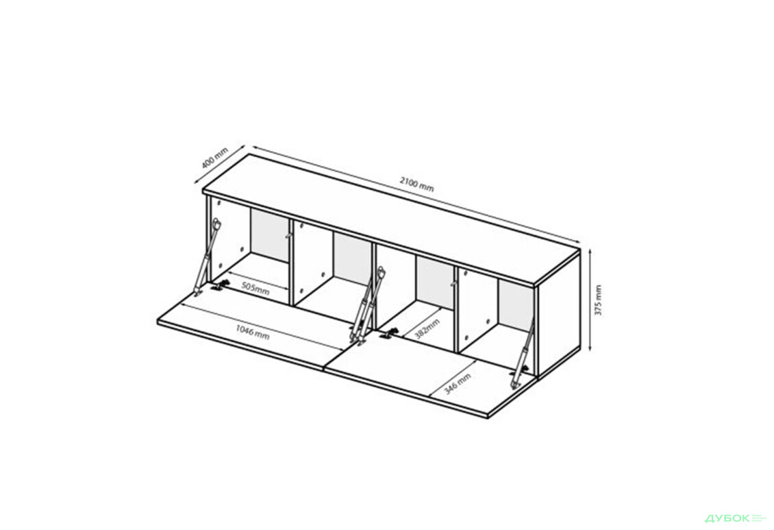 Изображение 5 - Секция под напольная TV МіроМарк Legs Box / Легс Бокс 210 см, глянец белый