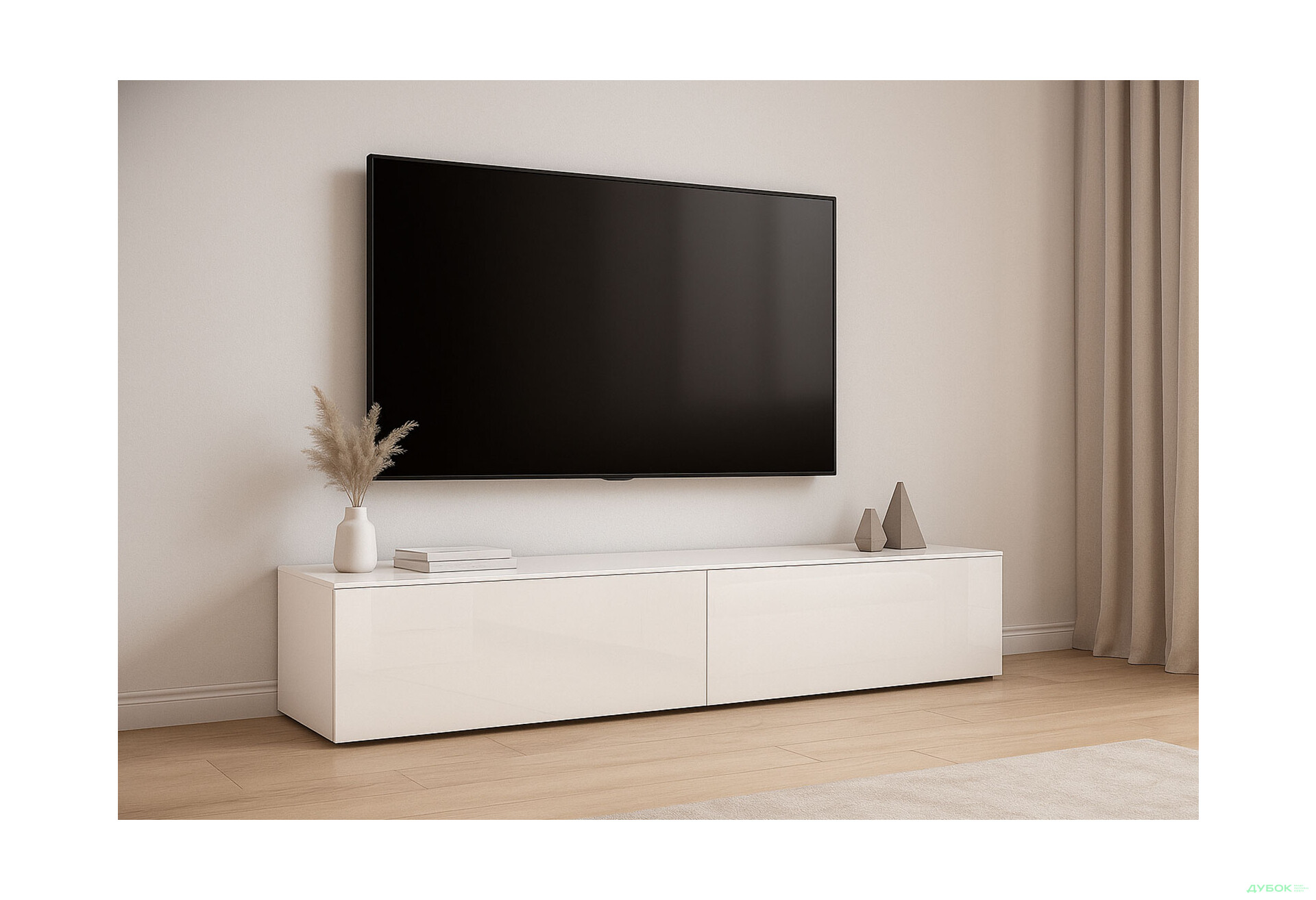 Изображение 2 - Секция под напольная TV МіроМарк Legs Box / Легс Бокс 210 см, глянец белый