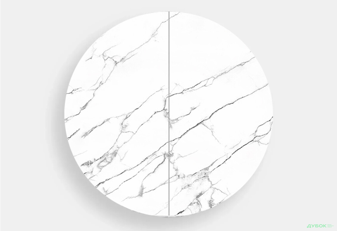 Зображення 2 - Стіл кухонний Jam Oliver розкладний 100 / 135 см, чорний / скло діамант 66 М