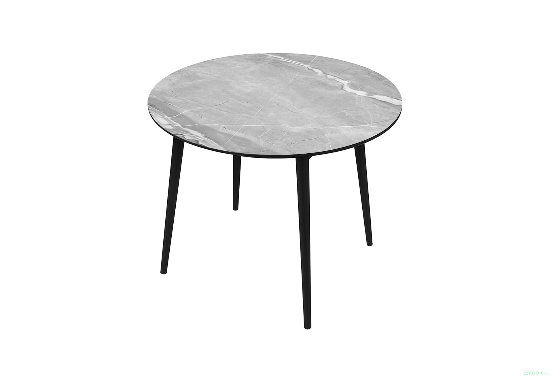 Зображення 1 - Стіл кухонний Jam Oliver розкладний 100 / 135 см, чорний / скло діамант 78 М