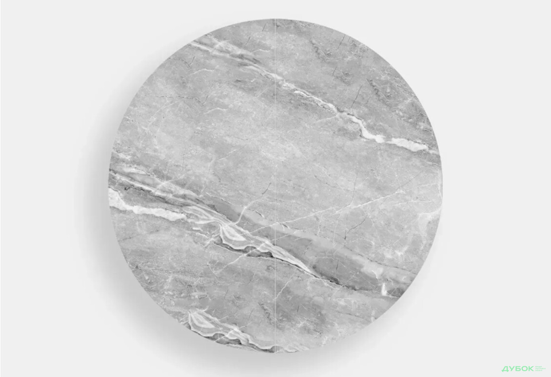 Зображення 2 - Стіл кухонний Jam Oliver розкладний 100 / 135 см, білий / скло діамант 78 М