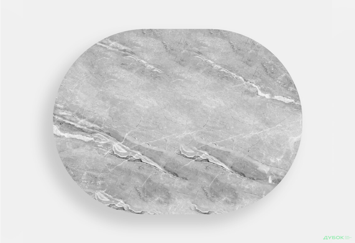 Зображення 3 - Стіл кухонний Jam Oliver розкладний 100 / 135 см, білий / скло діамант 78 М