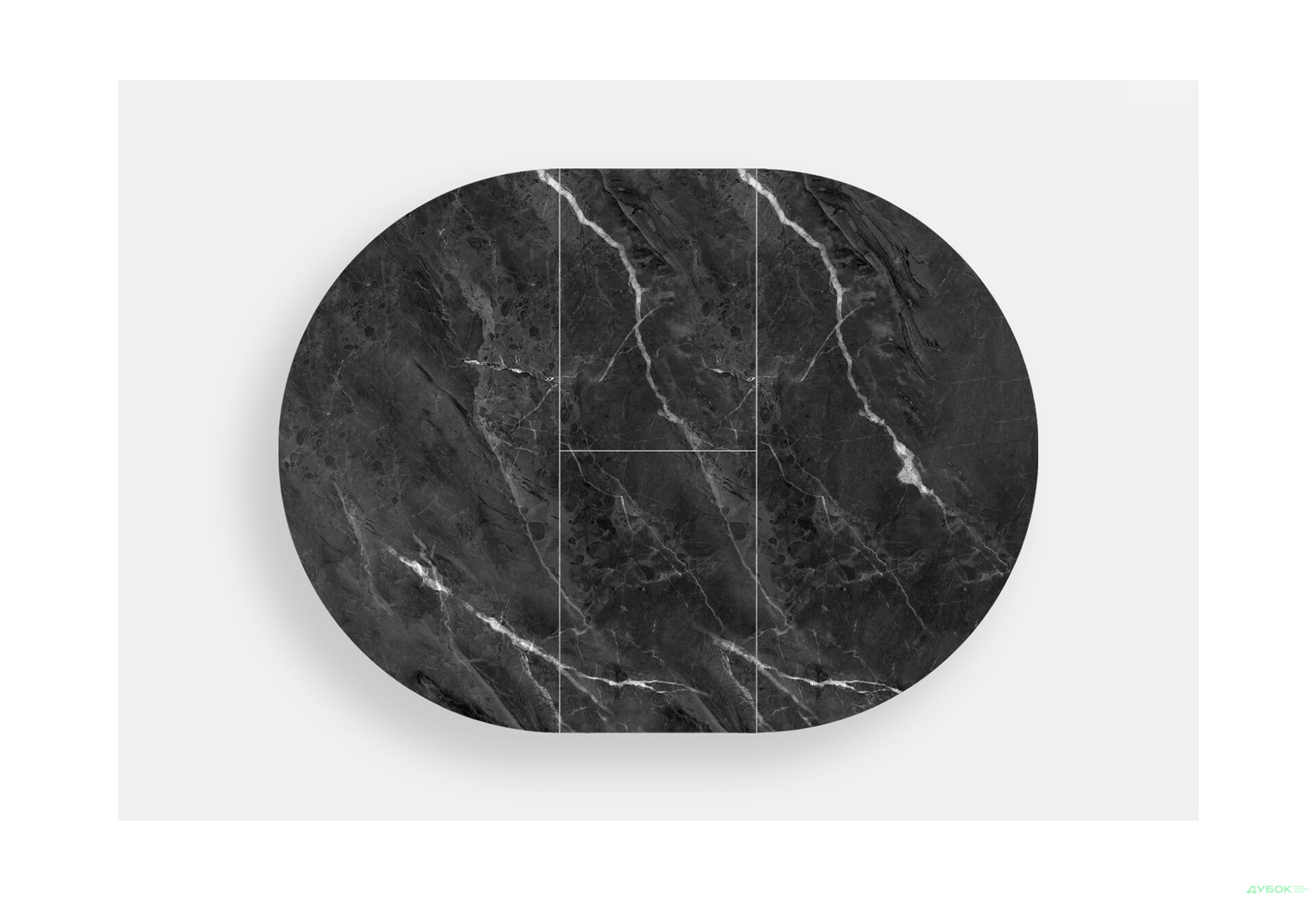 Зображення 3 - Стіл кухонний Jam Oliver розкладний 100 / 135 см, білий / скло діамант 87 М