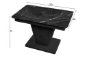Зображення 2 - Стіл кухонний Jam Slide / Слайд розкладний 120 / 160 см, бетон чорний / скло діамант 87 М