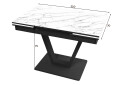 Зображення 3 - Стіл кухонний Jam Maxi V / Максі В розкладний 110 / 170 см, чорний / діамант 66 М