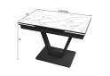 Зображення 4 - Стіл кухонний Jam Maxi V / Максі В розкладний 110 / 170 см, чорний / діамант 66 М