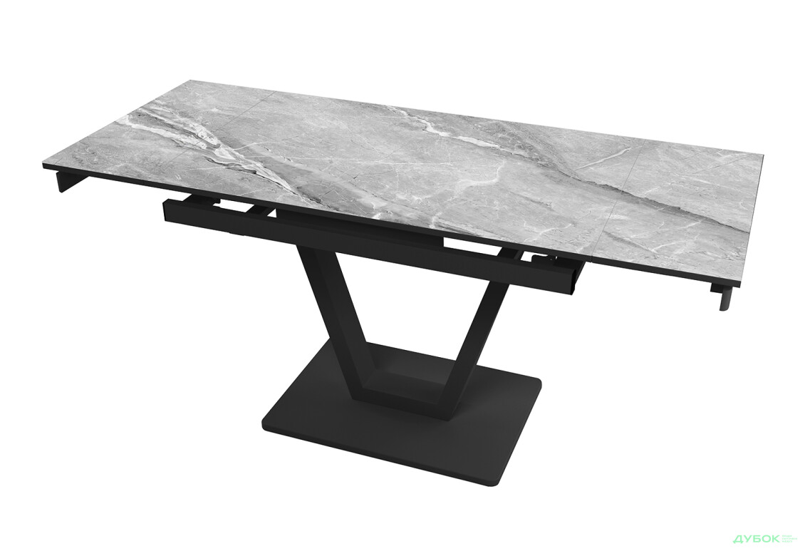 Изображение 2 - Стол кухонный Jam Maxi V / Максі В раскладной 110/170 см, черный / бриллиант 78 М