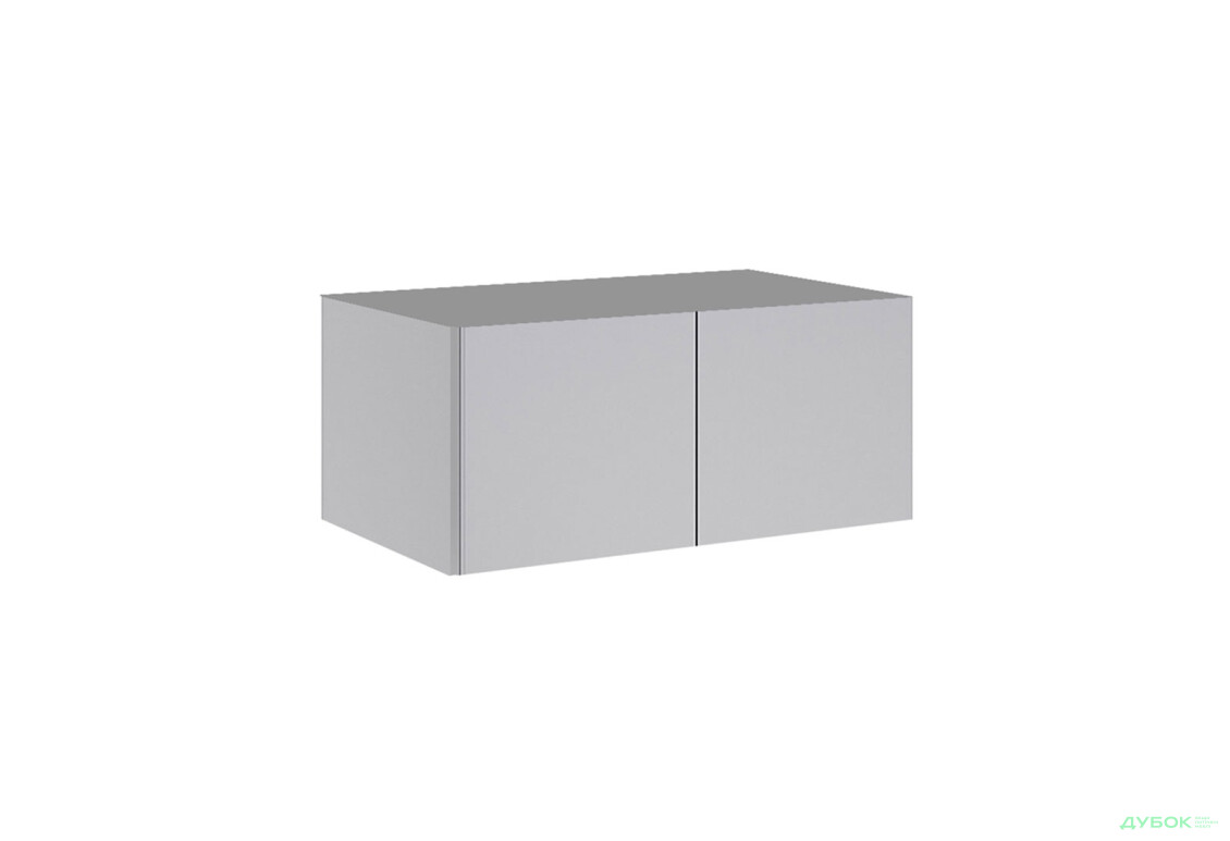 Антресоль МироМарк Меги/Megy к 2-дверному шкафу, 89,6 см глянец серый шиншилла